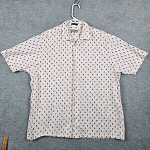 Ted Baker London Ginton Geometric Men’s Cotton Button Up Shirt Size 7